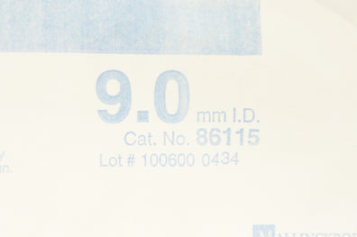 Mallinckrodt 86115 Hi-Lo Tracheal Tube Cuffed 9.0 (x)